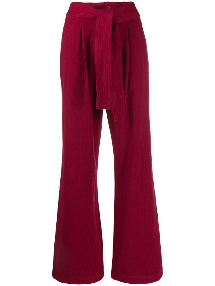 Levi's: Made & Crafted Wide Leg Trousers - Red