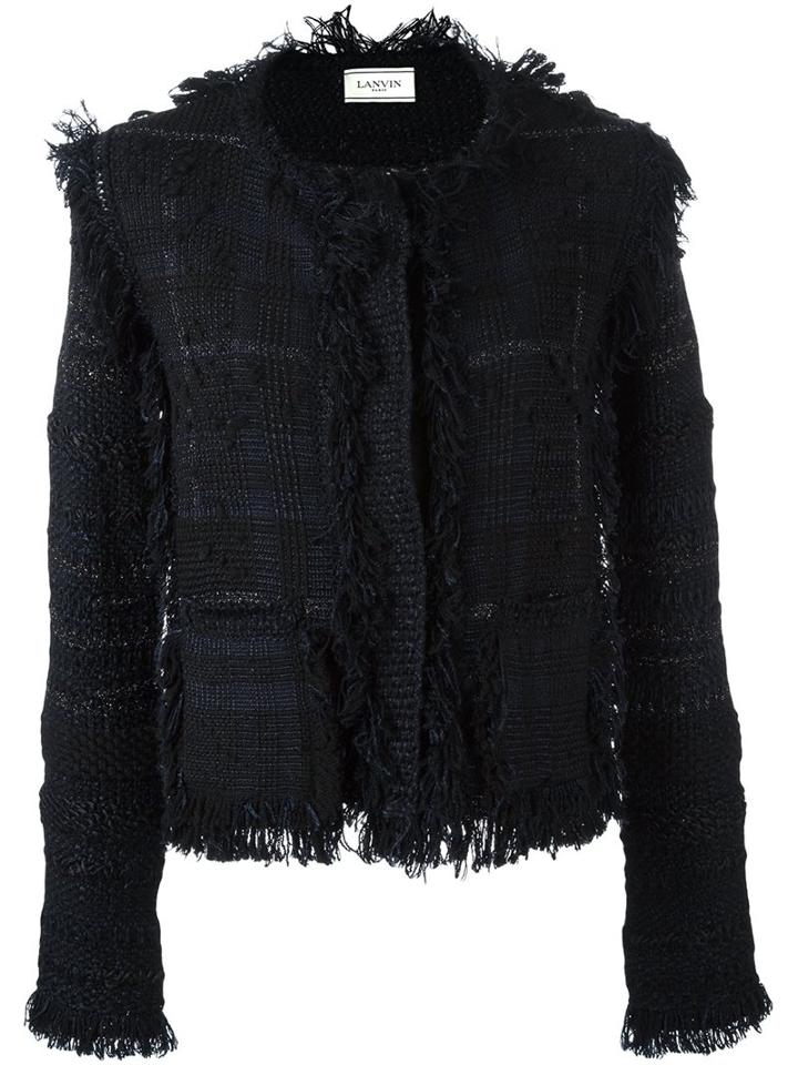 Lanvin Rough Edged Tweed Jacket