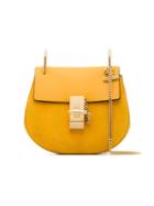 Chloé Yellow Drew Suede Leather Shoulder Bag - Yellow & Orange