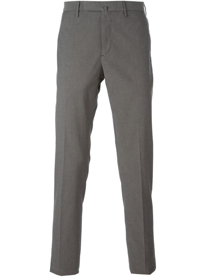 Incotex Slim Fit Trousers, Men's, Size: 52, Grey, Cotton