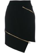 Alexandre Vauthier Zipped Asymmetric Skirt - Black
