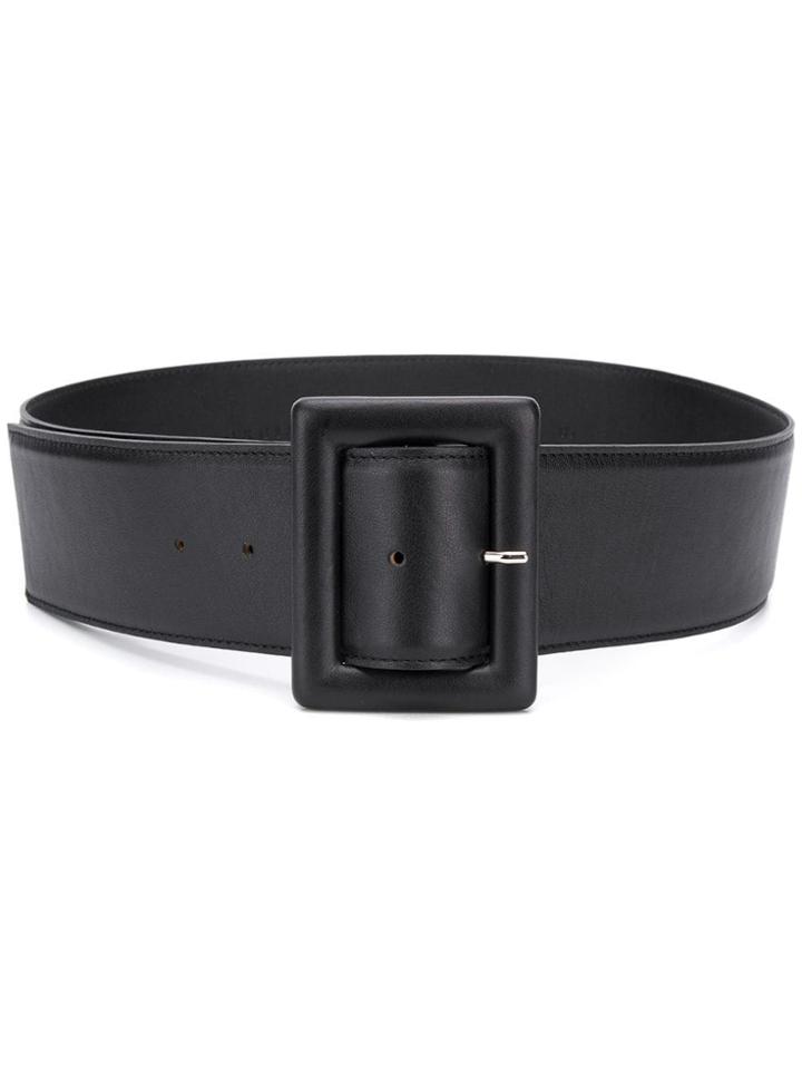 Orciani Black Leather Belt