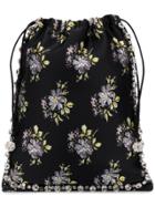 Ca & Lou Floral Print Mini Bag - Black