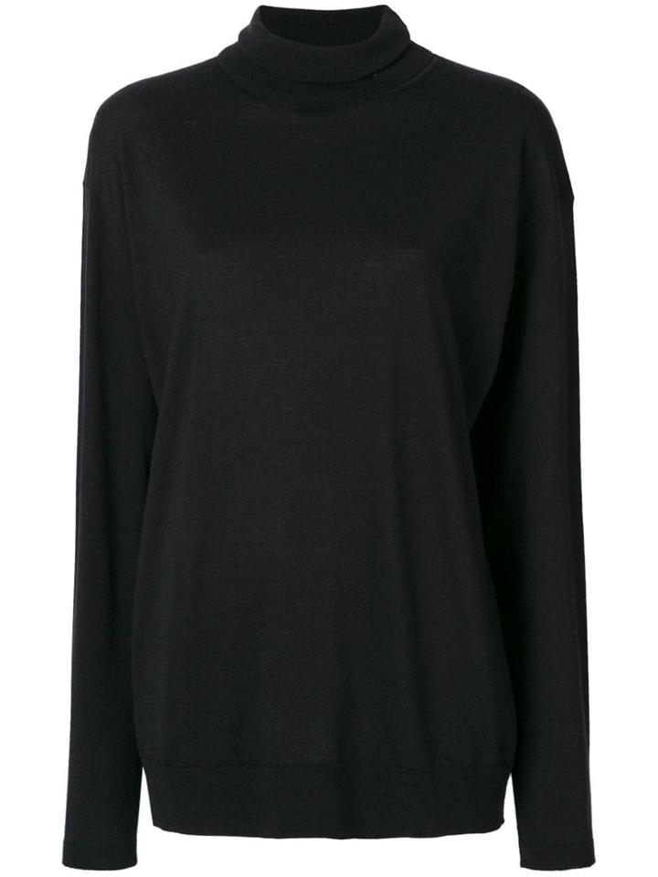 The Row Turtle Neck Jumper - Black