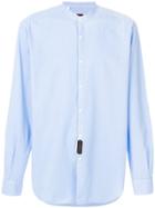 Mp Massimo Piombo Mandarin-collar Shirt - Blue