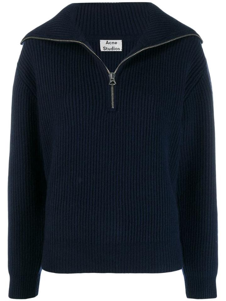 Acne Studios Ribbed Knit Jumper - Blue