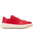 Acne Studios Steffey Lace Up Sneakers - Red