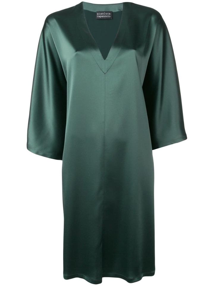 Gianluca Capannolo Sheen Oversized Dress - Green