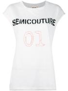 Semicouture - Semicouture 01 T-shirt - Women - Cotton - S, White, Cotton