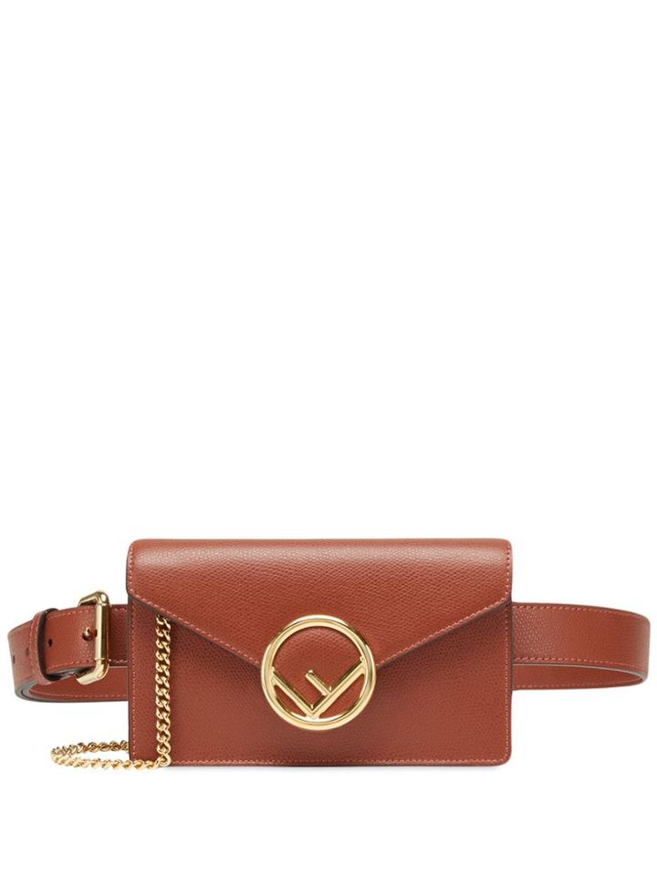 Fendi F Motif Belt Bag - Red