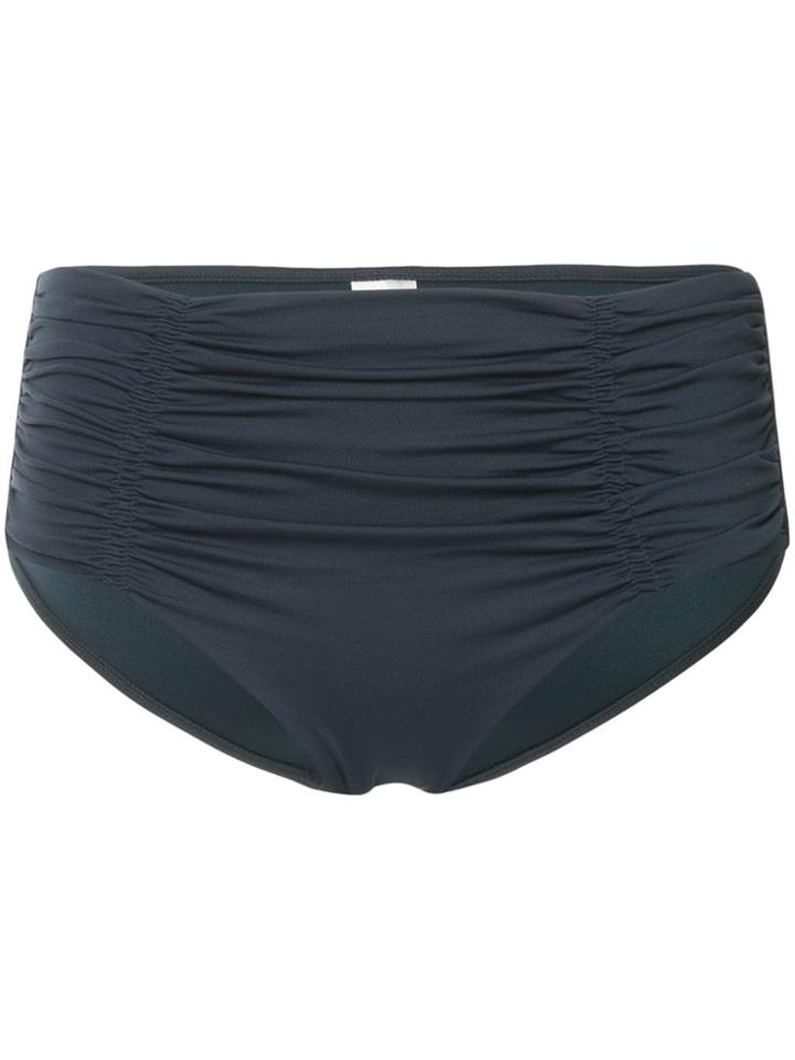 Seafolly Gathered Front Retro Bikini Pants - Blue