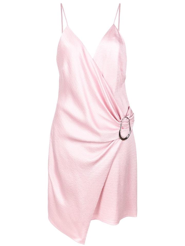 Cushnie Ring Detail Draped Mini Dress - Pink