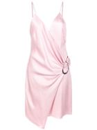 Cushnie Ring Detail Draped Mini Dress - Pink