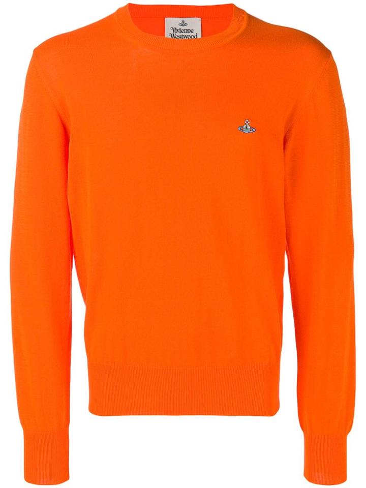 Vivienne Westwood Knitted Crewneck Jumper - Orange