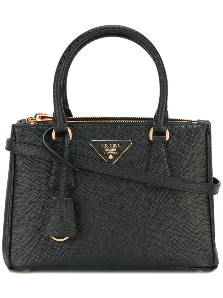 Prada Classic Tote, Women's, Black, Calf Leather