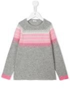 Il Gufo Knitted Crew Neck Sweater, Toddler Girl's, Size: 4 Yrs, Grey