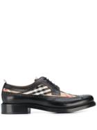 Burberry Vintage Check Lace-up Brogues - Black