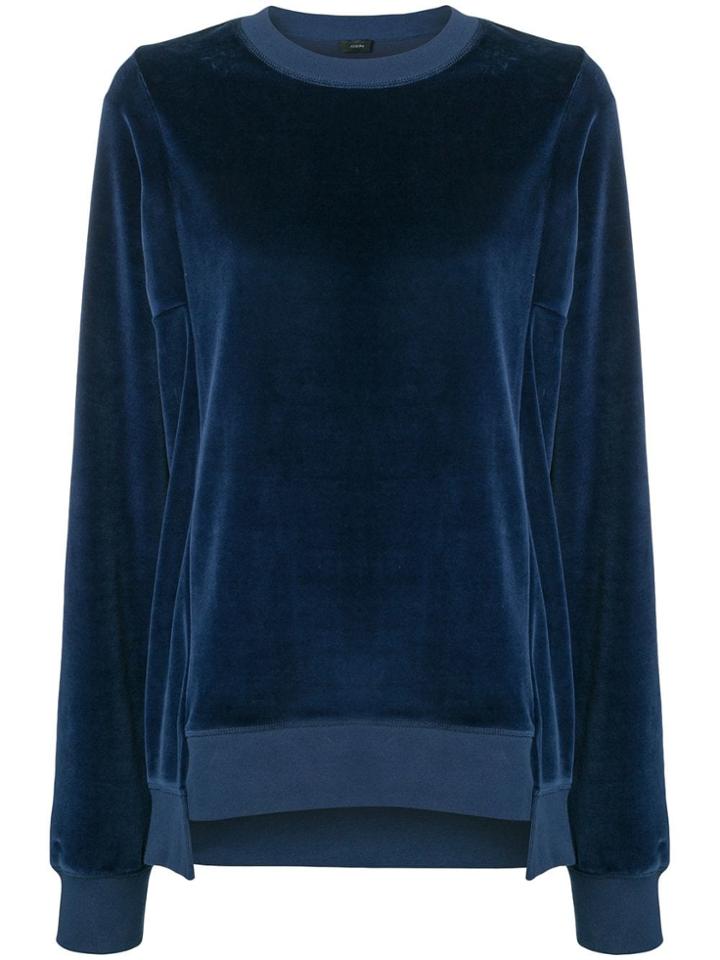 Joseph Velvet Sweatshirt - Blue