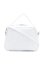 Courrèges Leather Logo Tote - White