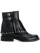 Htc Hollywood Trading Company Embellished Tassel Buckle Boots - Black