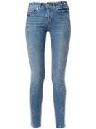 Versace Jeans Crystal-embellished Skinny Jeans - Blue
