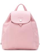 Longchamp Snap Fastening Backpack - Pink & Purple