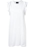 Simone Rocha Smocked Sleeve T-shirt Dress, Women's, Size: Small, White, Cotton