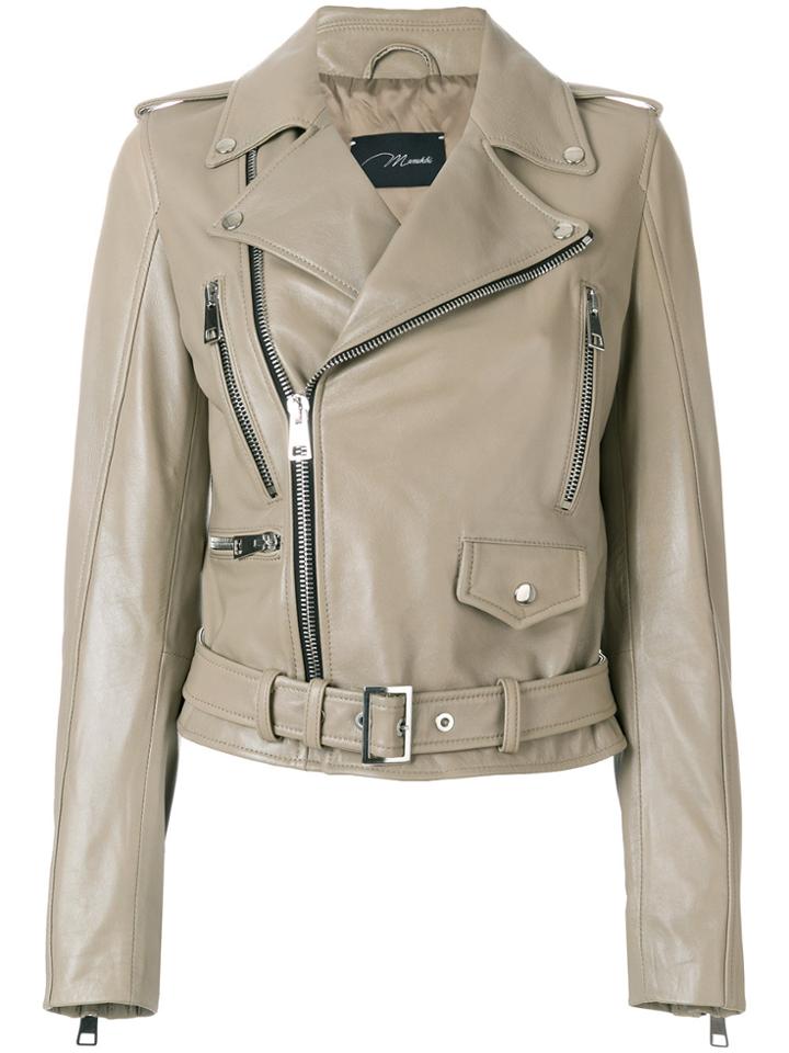 Manokhi Belted Jacket - Nude & Neutrals