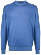 Kiton Blue Knit Sweater