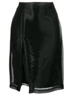 Helmut Lang Mesh Layer Skirt - Black