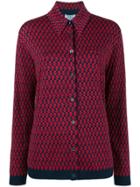 Prada Patterned Knitted Shirt - Red