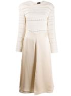 Magda Butrym Temuco Fitted Midi Dress - Neutrals