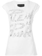 Philipp Plein Plein Punk T-shirt, Women's, Size: S, White, Cotton
