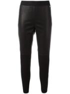 Twin-set Slim-fit Trousers, Women's, Size: Xxl, Black, Viscose/polyimide/polyurethane Resin