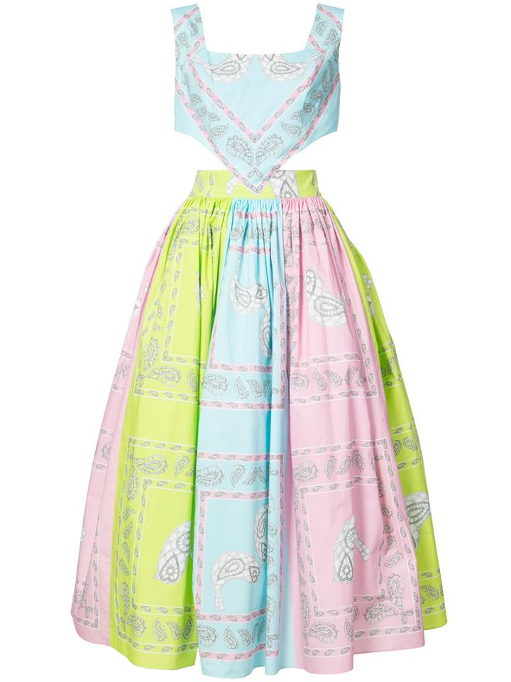 Natasha Zinko - Bandana Print Halter Dress - Women - Cotton/polyamide - 38, Cotton/polyamide