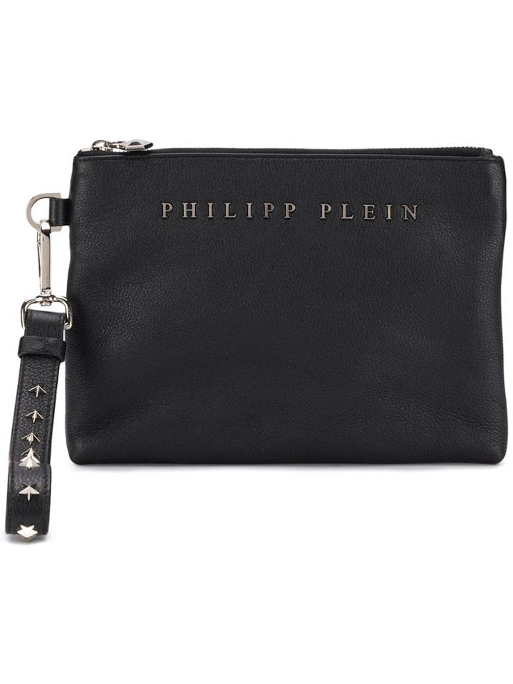 Philipp Plein Stars Clutch Bag - Black