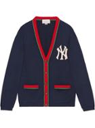 Gucci Cardigan With Ny Yankees&trade; Patch - Blue