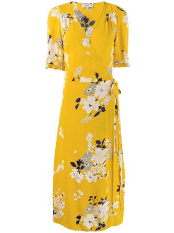 Sea New York Floral Print Wrap Dress - Yellow