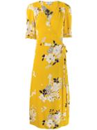 Sea New York Floral Print Wrap Dress - Yellow