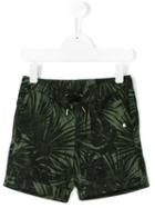 Hydrogen Kids - Leaf Print Shorts - Kids - Cotton/linen/flax - 6 Yrs, Green