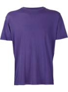 321 Round Neck T-shirt, Men's, Size: L, Pink/purple, Cotton