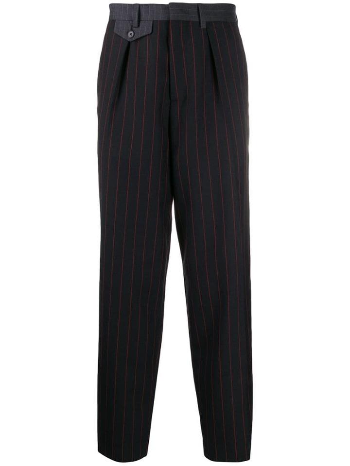 Mcq Alexander Mcqueen Pinstriped Tailored Trousers - Black