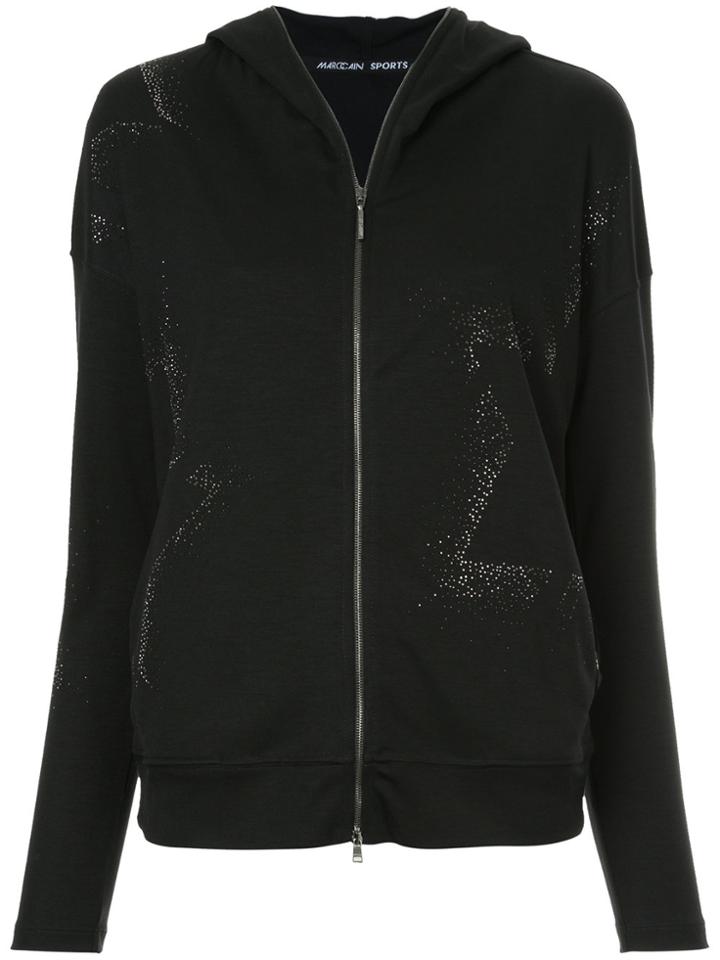 Marc Cain Stud Embellished Hoodie - Black