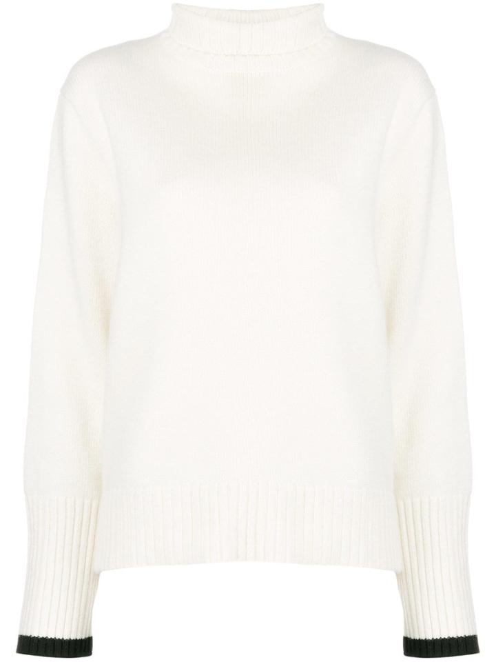 Zanone Stand Up Collar Jumperhigh - Nude & Neutrals