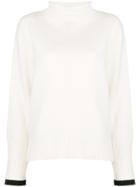 Zanone Stand Up Collar Jumperhigh - Nude & Neutrals