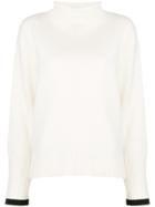 Zanone Stand Up Collar Jumperhigh - Nude & Neutrals