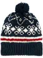 Thom Browne Norwegian Knit Bobble Hat