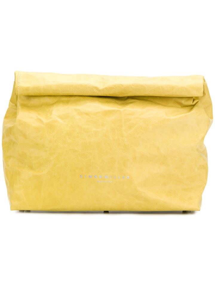 Simon Miller Roll Top Clutch Bag - Yellow & Orange
