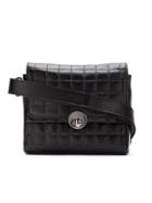 Mara Mac Leather Shoulder Bag - Black