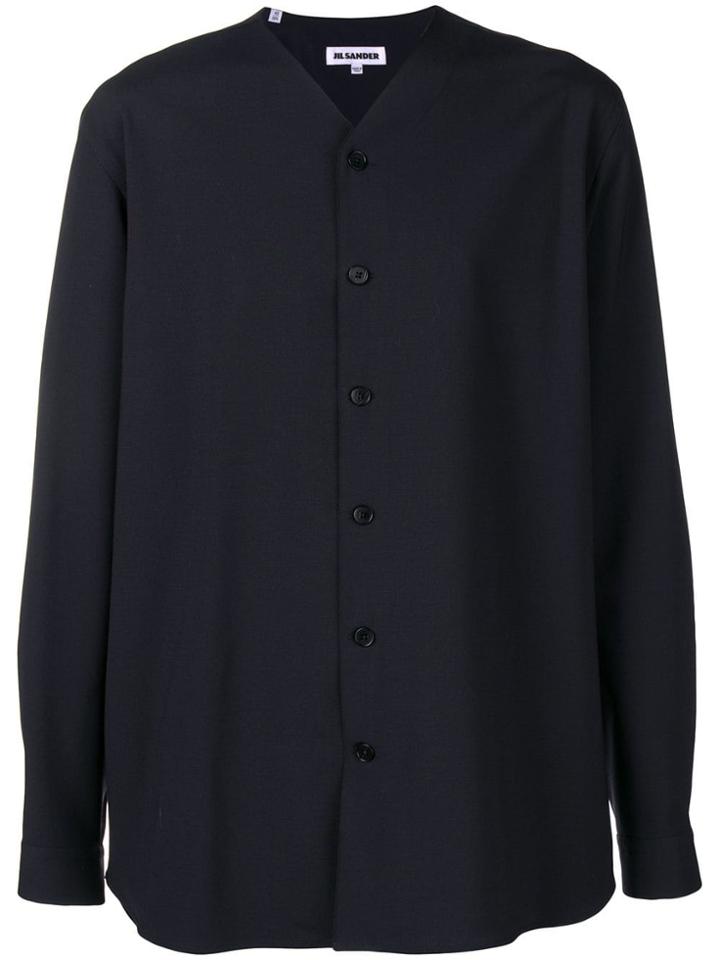 Jil Sander V-neck Shirt - Blue